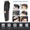 Profesjonalna Elektryczna Maszynka do Włosów Olejowa Trymer do Włosów z Głowicą T-Blade Ładowanie USB Narzędzie do Strzyżenia Włosów Barbera Czarna