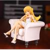Girl Figure Oshino Shinobu Action Figure Oshino Shinobu Figure Doll Sitting Model Toys Collect Statue Gift Desktop Ornament 13cm