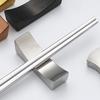 Spoon Chopstick Rest Stainless Steel Creative Ingot Shape Spoon Chopstick Holder Rustproof Tableware Stand for Home Restaurant Hotel Use