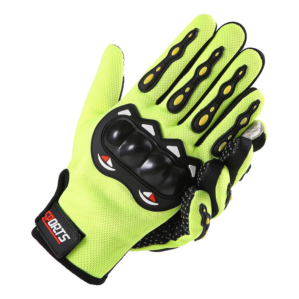 Hard Shell Non-Slip Full Finger Touchscreen Cycling & Motorcycle Gloves for Men & Women