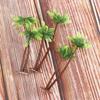 Plastic Bonsai Craft Decoration Fake Artificial Plants Miniature Coconut Palm Tree Micro Landscape