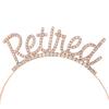 Europäisch-Amerikanisches Strass 'Retire' Stirnband - Damen Ruhestandsparty Haarschmuck