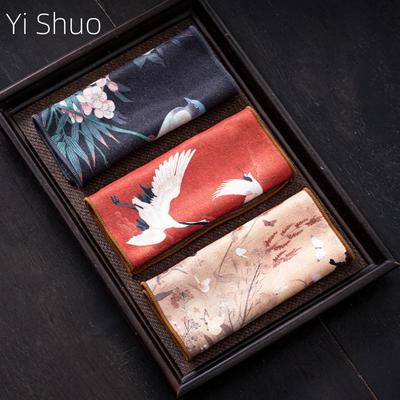 Suede Tea Towel Tea Cloth Rag Light Luxury Chinese Absorbent Pot Towel Tea Pad Kung Fu Napkins