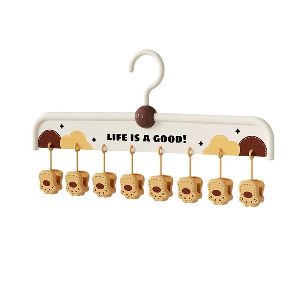 

8 Clip Clothes Drying Rack Multifunctional Socks Organizer Holder Hanging Sock Clips Underwear