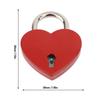 4sets Zinc Alloy Love Lock 38x30mm Mini Padlock Keyed Padlocks Heart Padlock  For Wallets Handbags