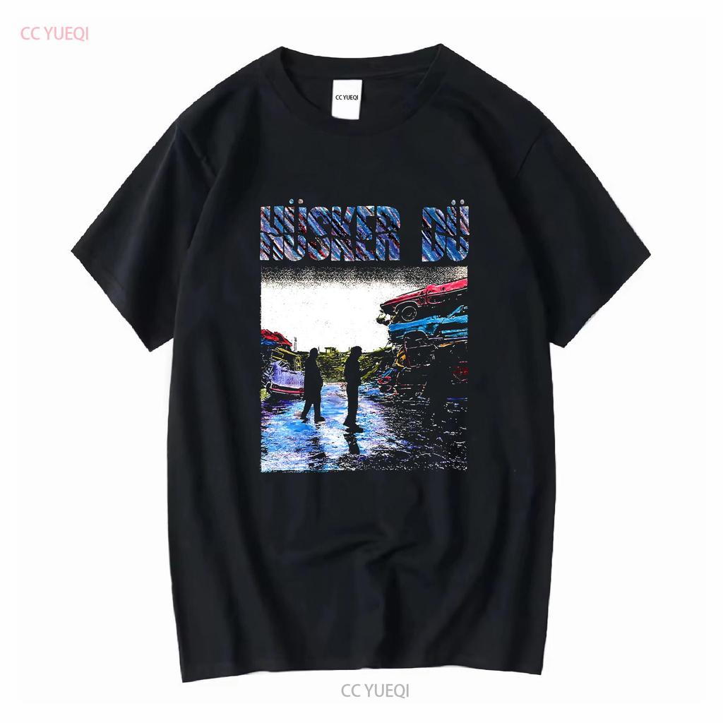 Husker Du T-Shirt Album Band Für Frau und Mann lange oder kurze Ärmel vintage Gewaschen Lässig Unisex Grafik Bequem Leicht
