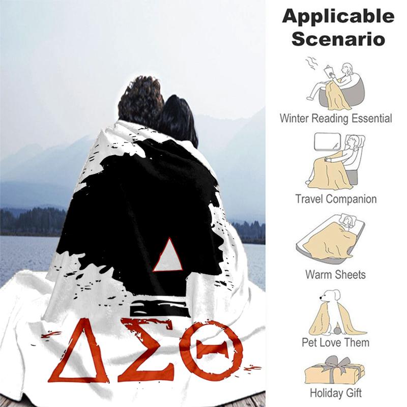 1pc Blanket Kappa Alpha Psi logo Print Design, Lightweight Blanket for Sofa, Bed- Soft &Warm, Gift for All Seasons like Christmas, Halloween