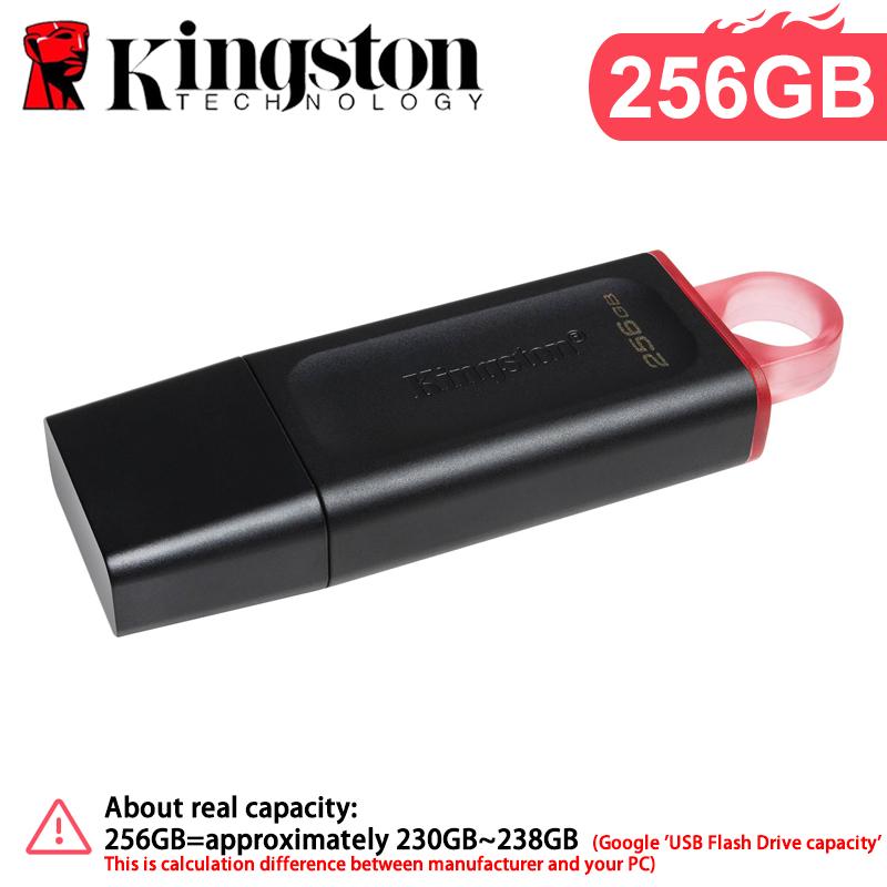Kingston 128 ГБ USB 3.2 Флеш-диск 64 ГБ 256 ГБ Высокоскоростной DTX USB 3.2 gen 1 Флеш-накопитель USB Накопители Ключ Флешка 3.0 DataTraveler 【256GB】