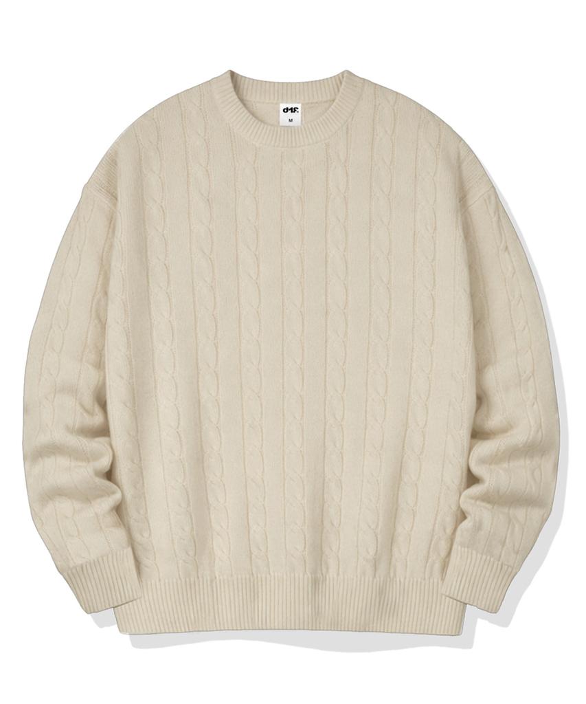 Diff Alex Round Neck Cable Knit 5 Colors [Difk_7001]