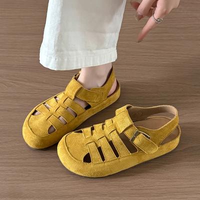 Fashion Flats Women's Sandals Fashion Hollow Designer Shoes Casual Slingback Slippers 2025 Summer Flip Flops Trend Sandalias De Mujer