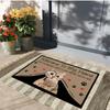 Personalized Dog Cat Welcome Mat,Custom Doormat Personalized With Pet's Po Name,Anti-slip Rubber Floor Mats,Ins Style Rug