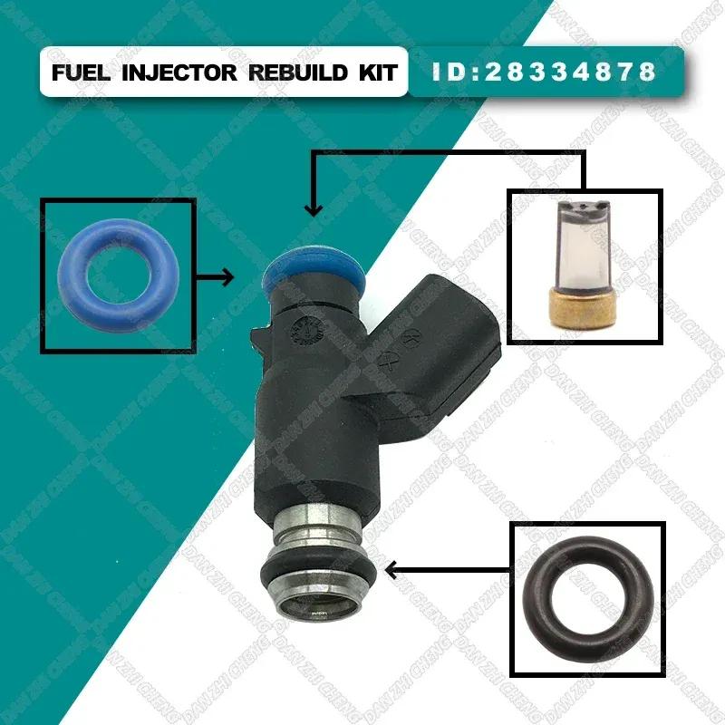 4 set Fuel Injector Service Repair Kit Filters Orings Seals Grommets for Chinese Car 28334878