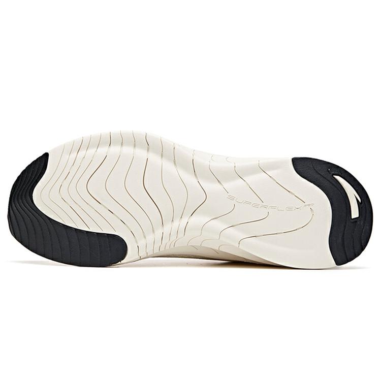 Anta Comfortable Cushioning Abrasion Resistant Breathable Low Top Running Shoes Men's White 112035547-3