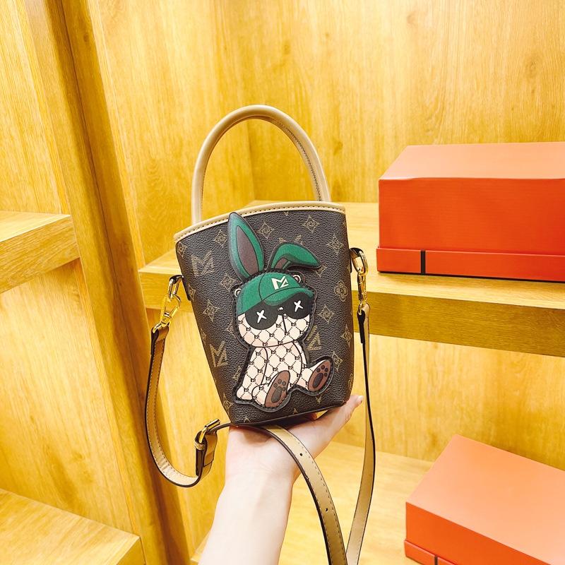 

IELGY Милая сумка-кролик, модная сумка-мессенджер с принтом, портативная универсальная женская сумка через плечо