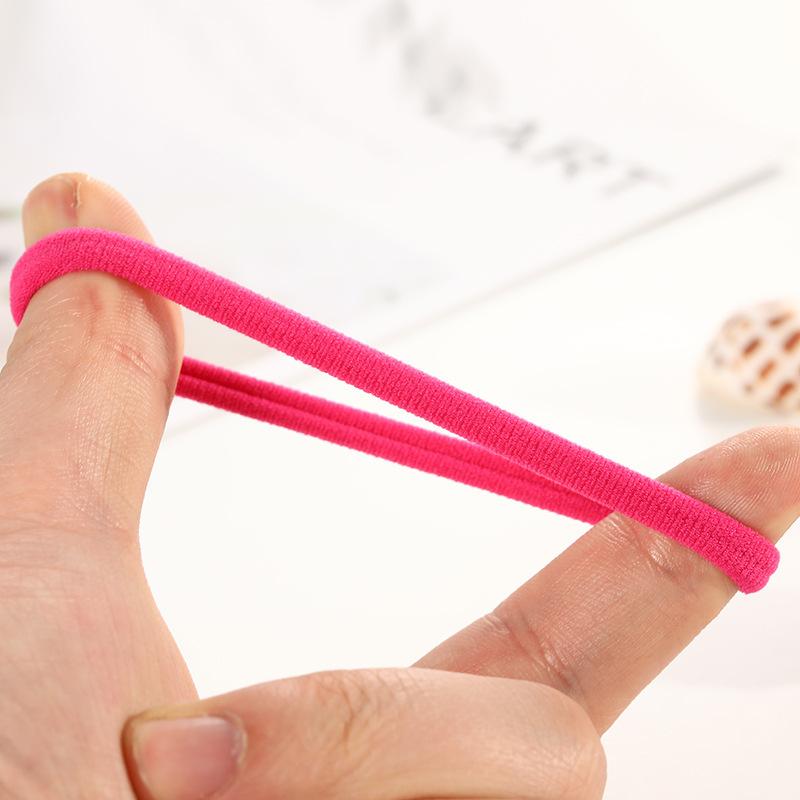 Viele Leute mögen das hochelastische Haarband 100er Pack in verschiedenen Farben nahtloses Haarringband