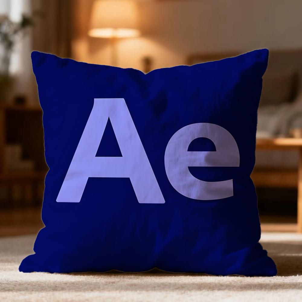 

Popular A-AAdobe Software Icon Cushion Cover Soft Washable Pillow Case Multi-Scene for Couch Bed Travel Office Use 30cmx30cm