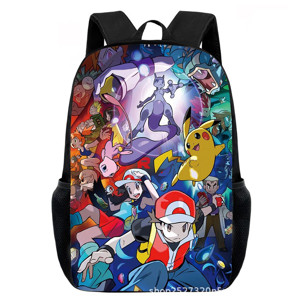 Cartoon Pikachu Backpacks Print Primary Software Backpacks for Boy and Girls Best Gifts Lightweight Cartoon School Bag for Kids