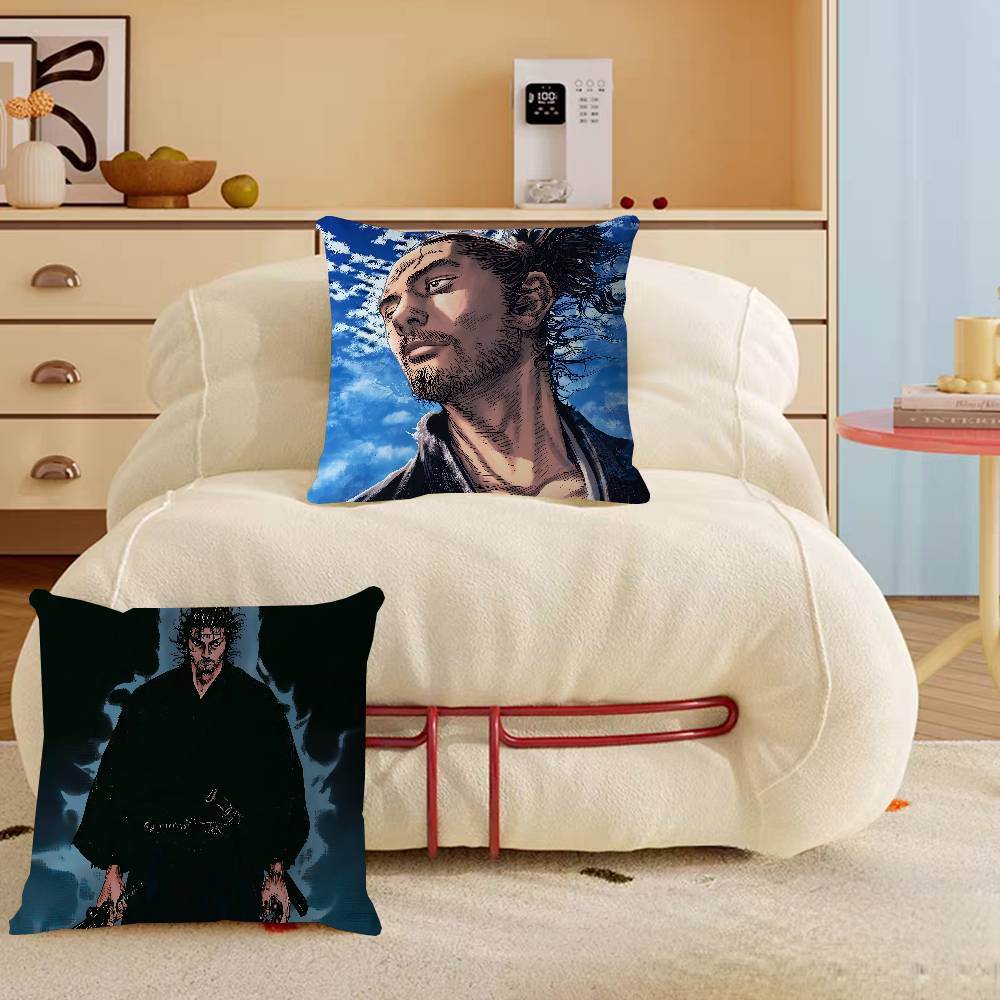 M-Miyamoto Musashi Swordsman Game Cushion Cover Inches Farmhouse Decor Home Throw Pillow Covers For Couch Decorations
