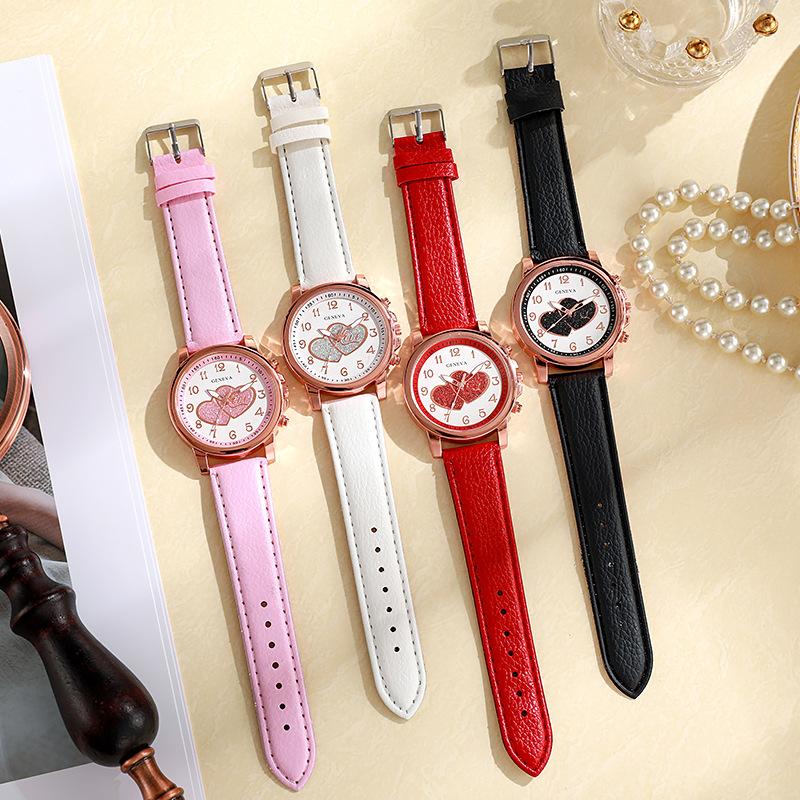 Fashion Heart Dial Women Watches Casual Design Women's Quartz Wristwatches Best Gifts Clock for Female