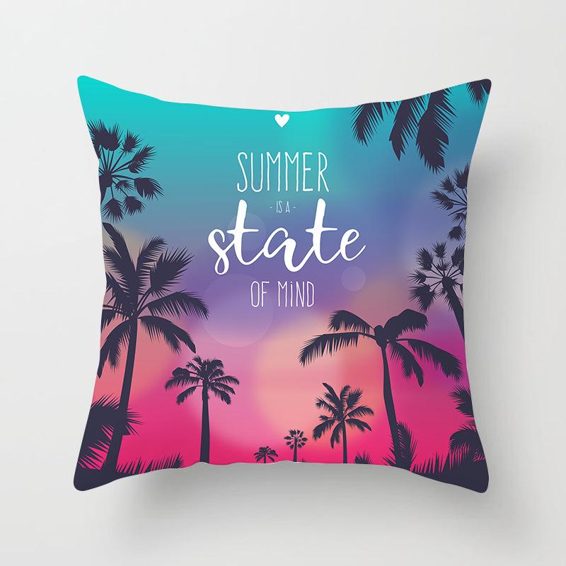 Ins Homewares Dusk Trees Sofa Car Pillow Cover Office Cushion Cover