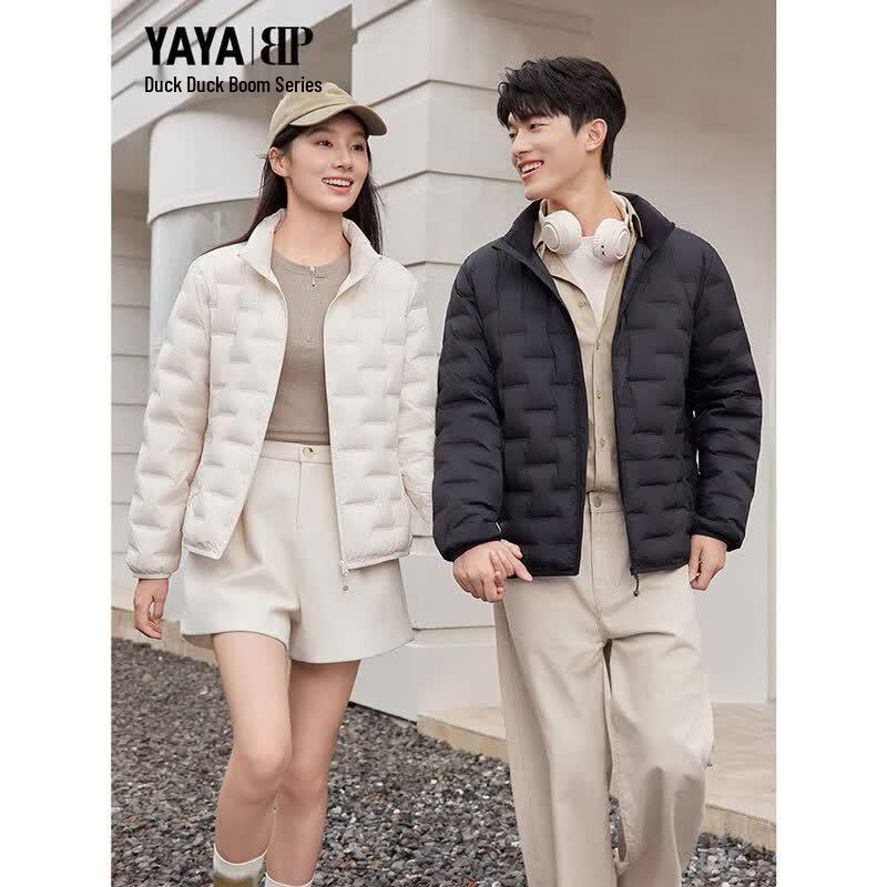 Женский короткий пуховик YAYA со стойкой XL чёрный