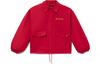Sportlich Trendy Kollektion Üppige Stickerei, Fleece gefüttert, Warm, Lockere Passform Jacke Damen Rot AFDS092-2