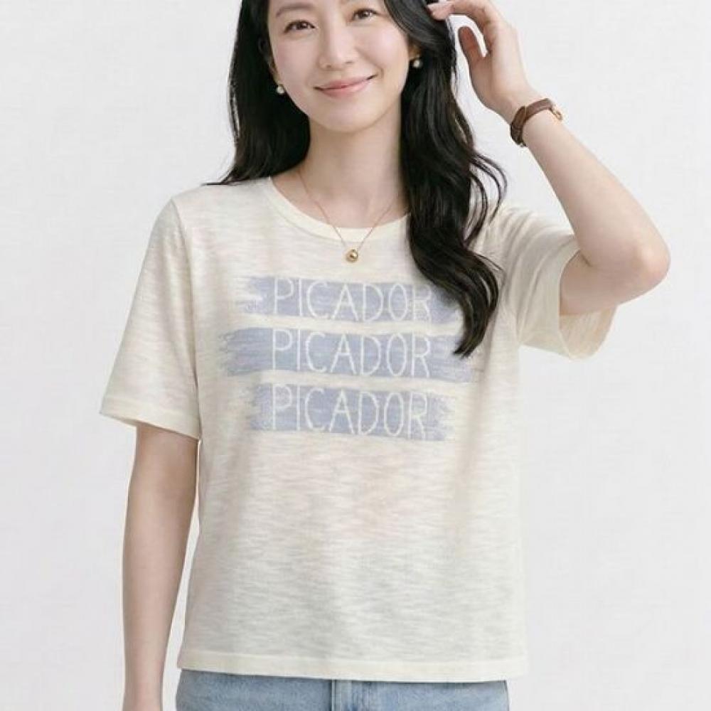 Navava Women Casual Daily LeTTering PrinTing ShorT Sleeve T shirT nT3290