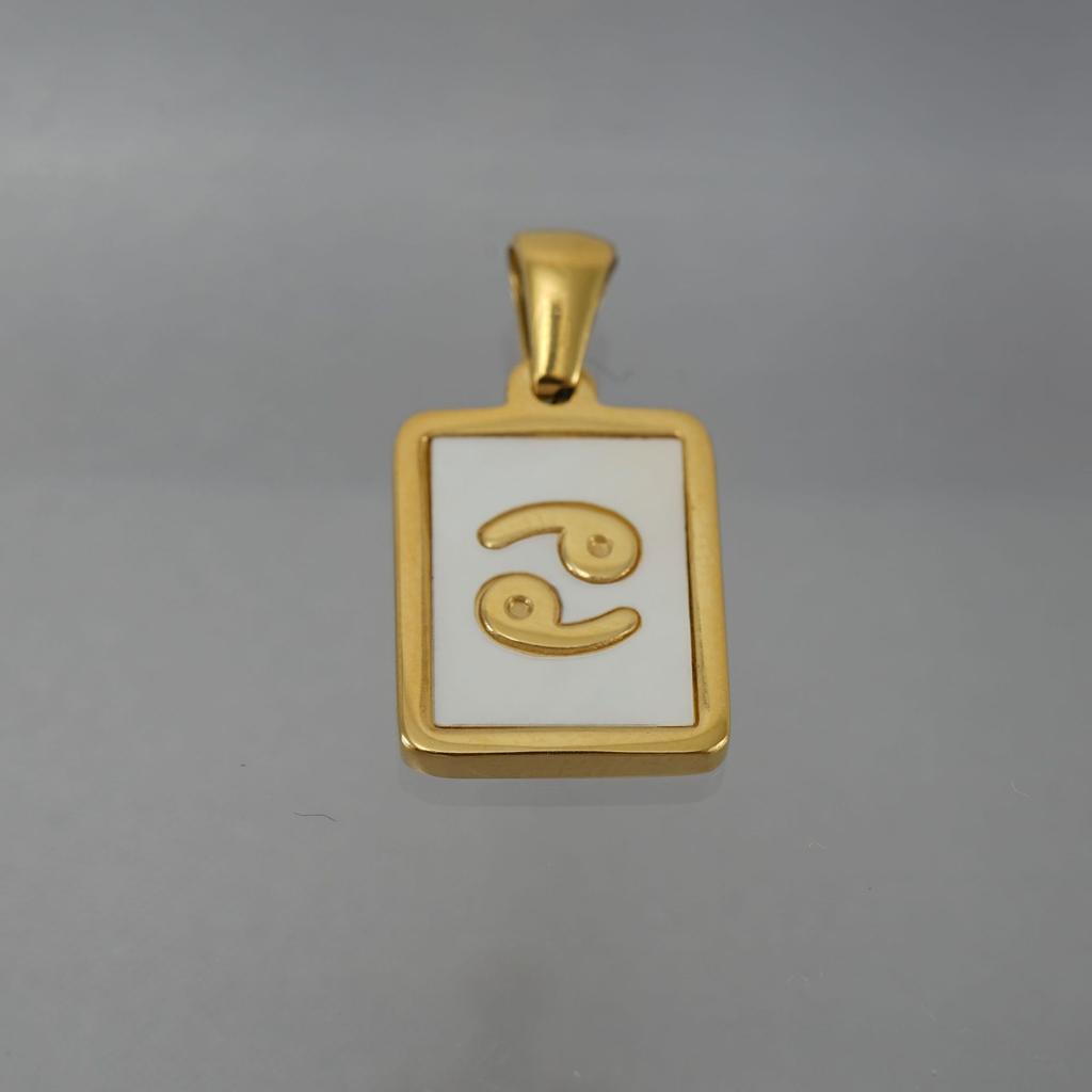 2026 Simple 12 Constellation Necklace Women's 18K Versatile Shell Constellation Pendant Jewelry Women