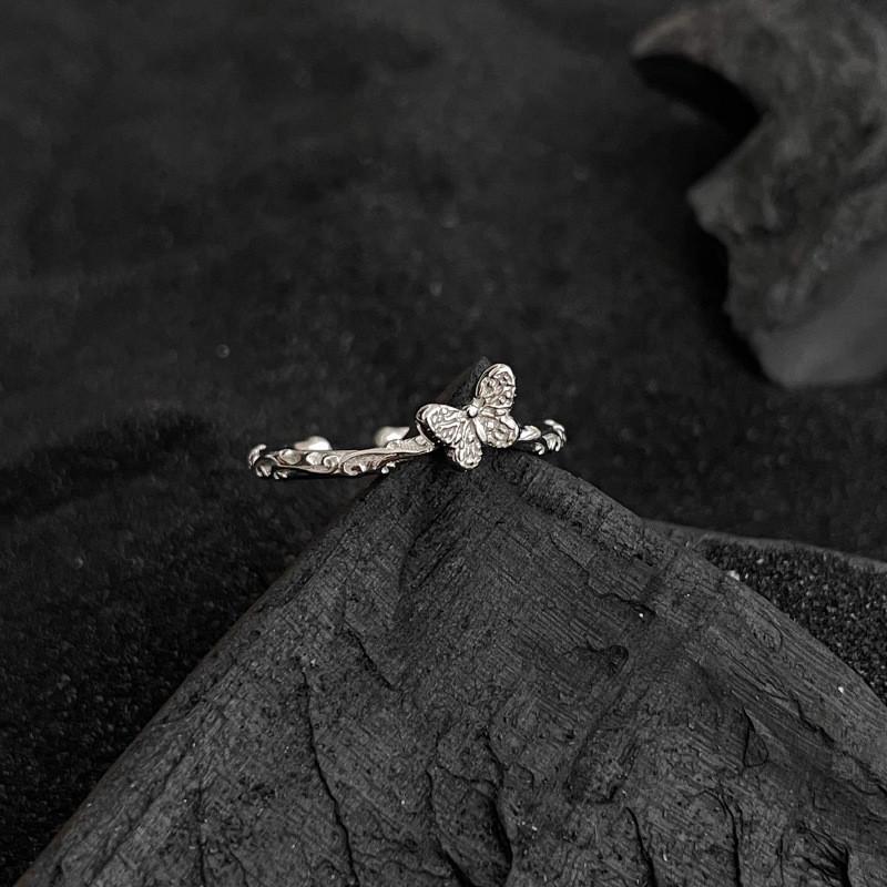Unique Butterfly Shaped Adjustable Ring For Women High-end Copper Fashion Ring For Summer 2023