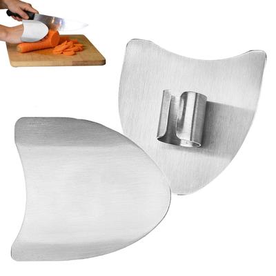 2/4Pcs Stainless Steel Finger Protector Cutting Meat Vegetables Finger Safety Fingerboard Multi-functional Kitchen Tool Accessor