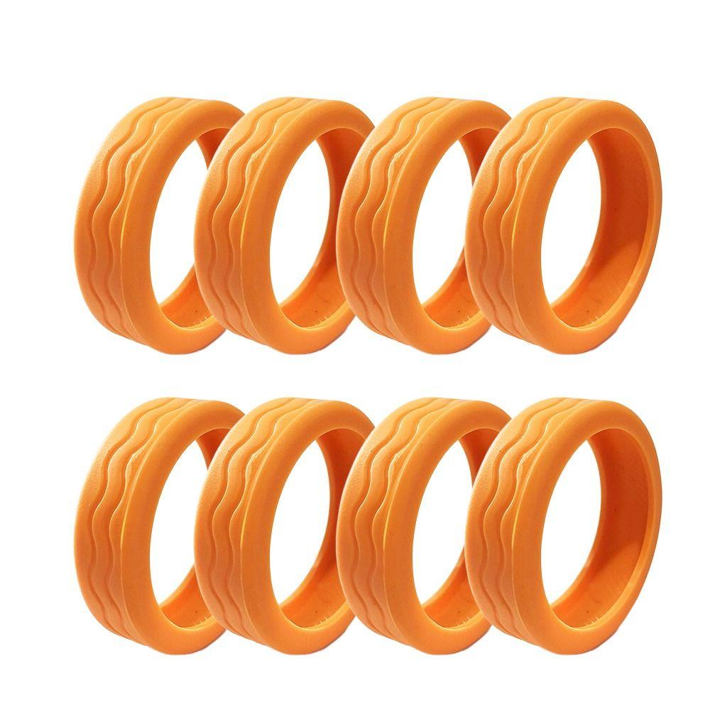 

8шт/комплект силиконовые чехлы на колеса багажа с бесшумным звуком тележка ящик ролики чехол для багажа orange-8pcs