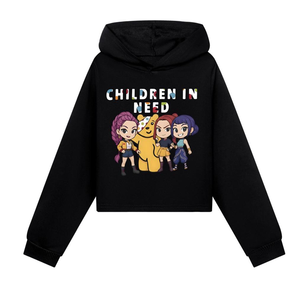 5103 Kids Girls POP Singer Rumi Mira Zoey Printed Casual Long Sleeves Hoodies Sweatshirt Top