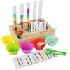 Kinderpuzzle Früherziehung Reagenzglas Farbperlen Clip Clip Musik Farbe Kognitive Hand-Auge-Koordination Puzzle Spielzeug