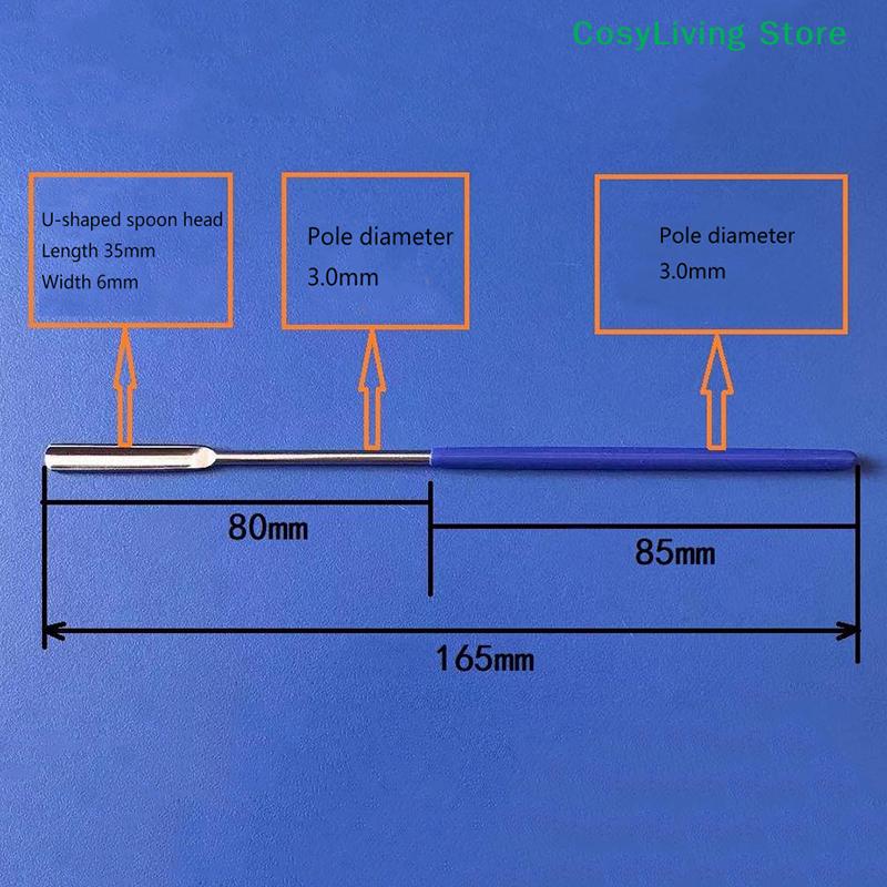 1Pcs Micro Medicinal Spoon Spatula Shovel Head Stainless Steel Experiment Pharmacy Laboratory Teaching Use Lab Supplies
