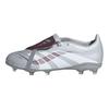 Jude Bellingham x Predator 24 League Limbă Pliabilă FG MG K Chrome Dream Adidași Copii Argintiu Argintiu-Metalizat Legacy-Burgundiu JQ2902