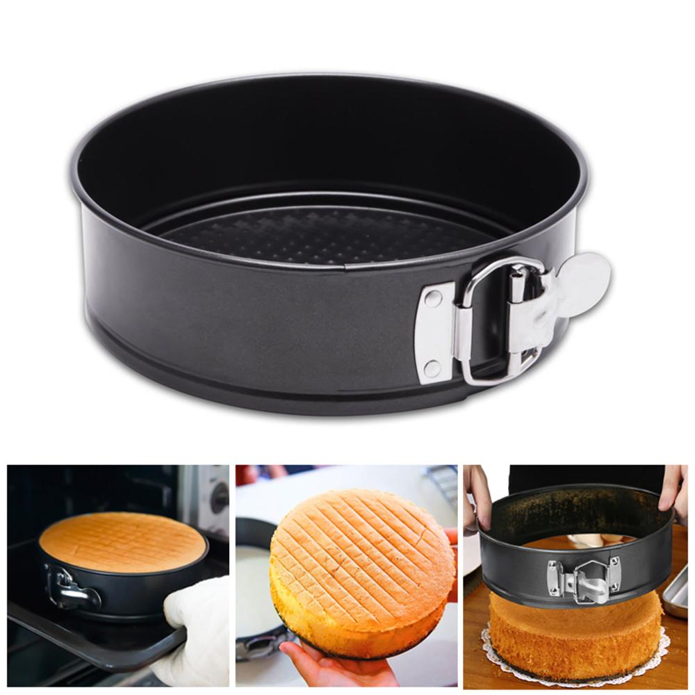 Stampi per torte in acciaio al carbonio antiaderente Teglia da forno Cuore Rotondo Forma quadrata Fondo rimovibile Set di stampi da forno Accessori da cucina Nuovo  15