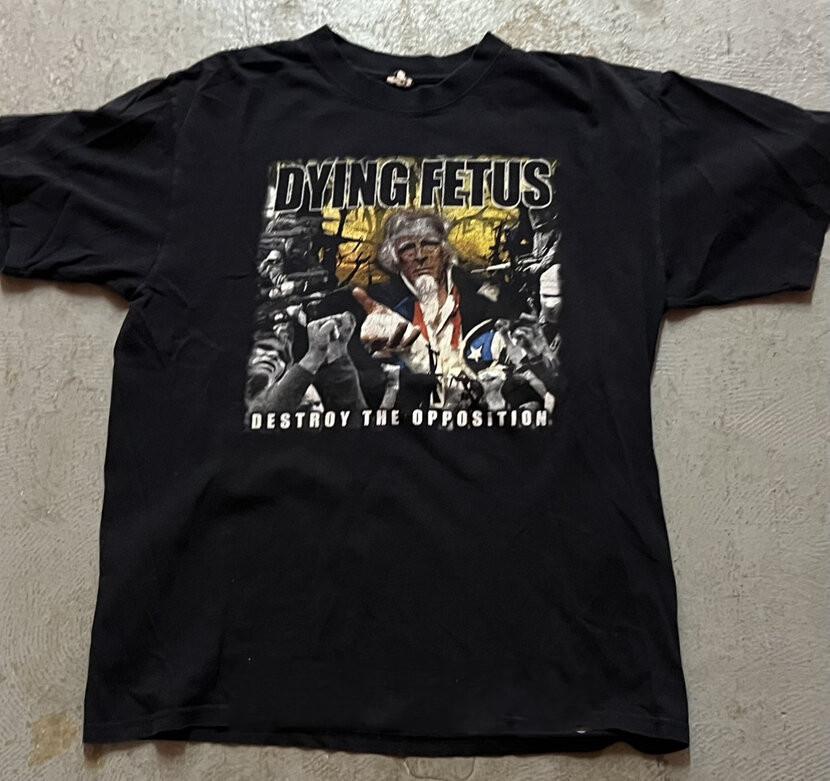 Destroy the Opposition Dying Fetus Band On Tour T Shirt Full Size S-5XL Unisex T-Shirt M