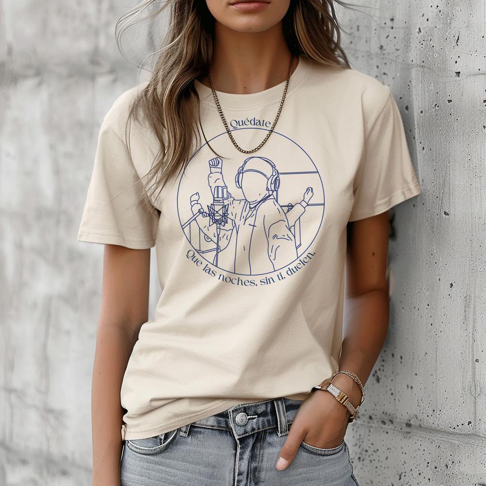 Quevedo T-shirts Women Streetwear Summer Designer T Shirt Female Designer Clothing