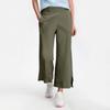 Women's Casual Fashion Pants Color Straight Leg Split With Pockets