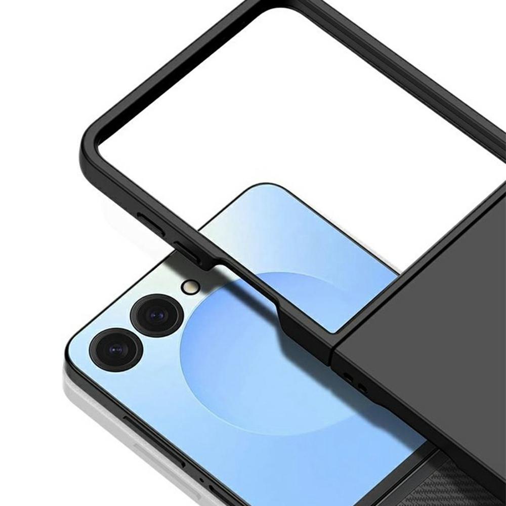 For Samsung Galaxy Z Flip7 5G Case Skin-Touch Texture Hard PC Folding Phone Cover