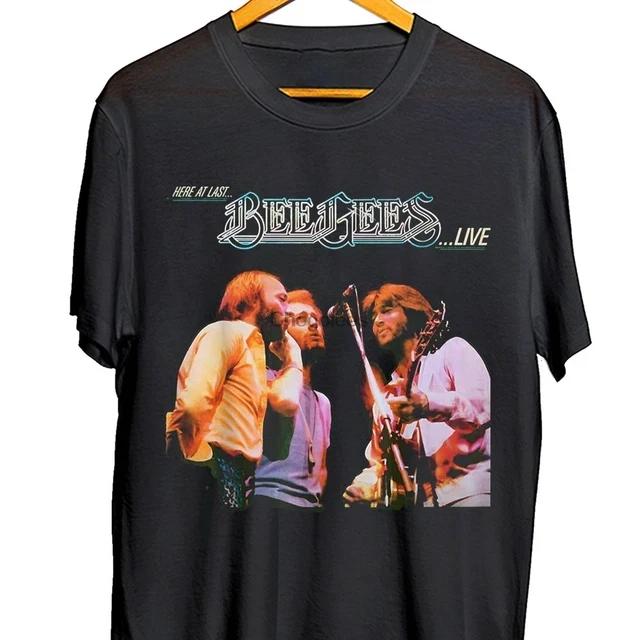 

Винтажная футболка с логотипом группы Bee Gees, короткий рукав, все размеры от S до 5XL 2F900 4XL
