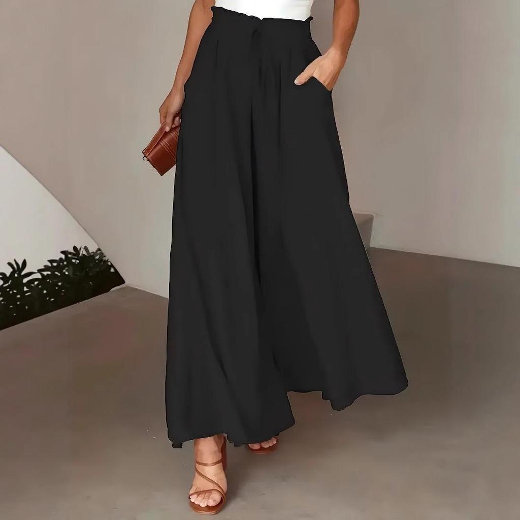 Plus Size Women’s High Waist Slimming Wide Leg Commuter Pants