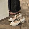 Mary Jane shoes new spring and summer with skirt thick heel high heel sandals French fairy gentle single shoes