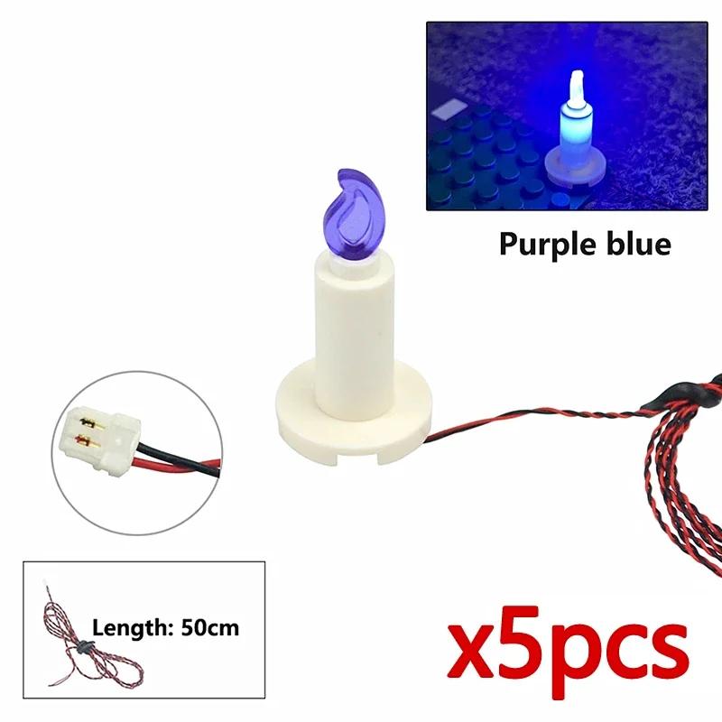 Flash Lamp City Street Light Lightsaber Spotlight Candle Lamp Bricks DIY 0.8mm Pin 1x1 1x4 1x2 LED Remote Control Building Block