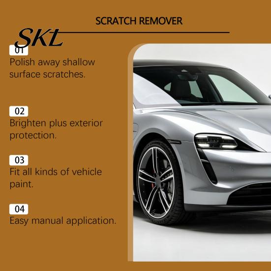 Car Scratch Remover Auto Paint Remover, 120ml Wax, Vehicle Restoration Polishing Compound, Easy & Agent for Shine Surface Polish