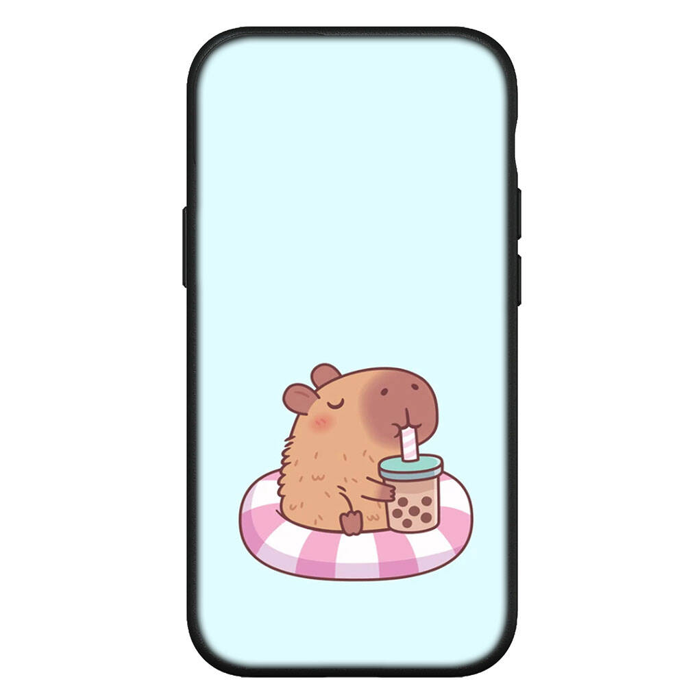 For Samsung Galaxy S25 S24 S23 S22 S21 Ultra FE Plus A17 A37 A57 A56 A55 A06 A16 A15 A36 A26 A35 A05 A25 A54 A34 Phone Case Poster Capybara Cover