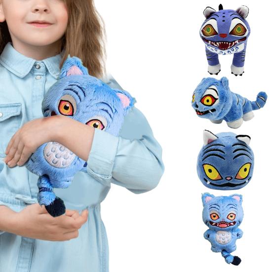 Tiger Plush Doll 18cm Soft Stuffed Animal Game Hunters Virtual Adventures Plush Toy Gift for Gamers Cosplay Enthusiasts