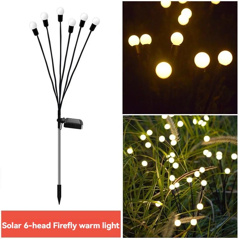 

Upgraded Solar Powered Firefly Outdoor Waterproof Garden Lights for Yard Decoration, Vibrant Lighting for Landscape 0-5W