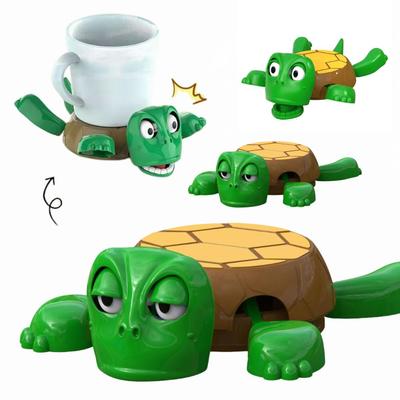 Ms.0 Surprised Turtle Coaster, Fun Coaster, Can Also Be Used As a Smartphone Stand (Set of 3) (3)