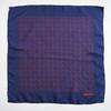 Used HERMES Hermes Carre 45 Scarf Pocket Square Navy Blue Petit Carre